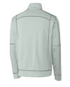 Reno Aces Clique Helsa Performance Mens Half Zip Pullover Sweatshirt Light Grey Mannequin Back Thumbnail Image