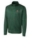 Fort Wayne TinCaps Clique Helsa Performance Mens Half Zip Pullover Sweatshirt Bottle Green Mannequin Thumbnail Image