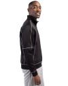 Charlotte Knights Clique Helsa Performance Mens Half Zip Pullover Sweatshirt Black Side Thumbnail Image