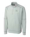 View image 2: Richmond Flying Squirrels Clique Helsa Performance Knit Mens Half Zip Light Grey Mannequin