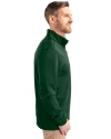 North Texas Mean Green Cutter & Buck Traverse Stretch Eco Quarter Zip Mens Pullover Hunter Green Side Thumbnail Image