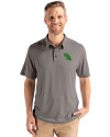 North Texas Mean Green Cutter & Buck Coastline Epic Comfort Recycled Mens Polo Elemental Grey Front Thumbnail Image