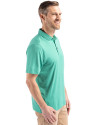 North Texas Mean Green Cutter & Buck Coastline Epic Comfort Recycled Mens Polo Kelly Green Side Thumbnail Image