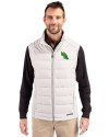 North Texas Mean Green Cutter & Buck Evoke Hybrid Softshell Recycled Mens Full Zip Vest CONCRETE Front Thumbnail Image