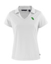 North Texas Mean Green Cutter & Buck Daybreak Eco Recycled Womens V-neck Polo White Mannequin Thumbnail Image