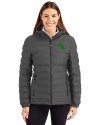 North Texas Mean Green Cutter & Buck Mission Ridge Repreve® Eco Insulated Womens Puffer Jacket Elemental Grey Front Thumbnail Image