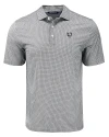 Chicago Bears Mono Cutter & Buck Pike Eco Diamond Dot Print Recycled Mens Big & Tall Polo Black Mannequin Thumbnail Image