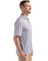 Los Angeles Rams Historic Cutter & Buck Pike Eco Diamond Dot Print Recycled Mens Big & Tall Polo Black Side Thumbnail Image