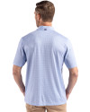 New York Giants Cutter & Buck Pike Eco Diamond Dot Print Recycled Mens Polo Tour Blue Back Thumbnail Image