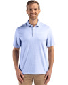 New Orleans Saints Monochromatic Cutter & Buck Pike Recycled Diamond Dot Print Mens Polo Hyacinth Front Thumbnail Image