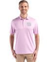 New York Giants Mono Cutter & Buck Pike Eco Diamond Dot Print Recycled Mens Polo Gelato Fuchsia Front Thumbnail Image