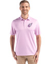 Arizona Cardinals Mono Cutter & Buck Pike Eco Diamond Dot Print Recycled Mens Polo Gelato Fuchsia Front Thumbnail Image