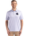 Minnesota Vikings NFL Helmet Cutter & Buck Pike Eco Diamond Dot Print Recycled Mens Polo Hyacinth Front Thumbnail Image