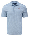 Carolina Panthers Americana Cutter & Buck Pike Eco Diamond Dot Print Recycled Mens Polo Navy Blue Mannequin Thumbnail Image