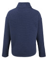 Chicago Bears Mono Cutter & Buck Hunts Point Eco Textured Fleece Recycled Womens Snap Pullover Navy Blue Mannequin Back Thumbnail Image