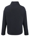 Chicago Bears Monochromatic Cutter & Buck Hunts Point Recycled Fleece Womens Hybrid Snap Placket Pullover Black Mannequin Back Thumbnail Image