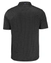 Chicago Bears Mono Cutter & Buck Pike Eco Shadow Check Print Recycled Mens Big & Tall Polo Black Mannequin Back Thumbnail Image