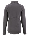 Chicago Bears Mono Cutter & Buck Peshastin Fleece Recycled Womens Half Zip Pullover Black Heather Mannequin Back Thumbnail Image