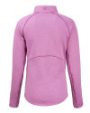 Chicago Bears Mono Cutter & Buck Peshastin Fleece Recycled Womens Half Zip Pullover Gelato Heather Mannequin Back Thumbnail Image