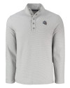 New England Patriots NFL Helmet Cutter & Buck Hunts Point Eco Textured Fleece Recycled Mens Snap Pullover Polished Medium Gray Mannequin Thumbnail Image