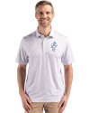 Tennessee Titans Historic Cutter & Buck Pike Eco Flora Print Recycled Mens Big & Tall Polo Polished Medium Gray Front Thumbnail Image