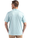 New England Patriots Mono Cutter & Buck Pike Eco Flora Print Recycled Mens Polo Fresh Mint Back Thumbnail Image