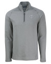 Chicago Bears Mono Cutter & Buck Peshastin Fleece Recycled Mens Half Zip Pullover Elemental Grey Heather Mannequin Thumbnail Image