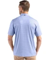 View image 9: Baltimore Ravens Monochromatic Cutter & Buck Pike Recycled Shadow Check Print Mens Polo Hyacinth Back