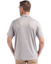 Houston Astro Mono Cutter & Buck Forge Epic Confidence Fine Line Stripe Stretch Recycled Mens Polo Polished/White Back Thumbnail Image
