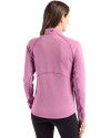 Chicago White Sox Mono Cutter & Buck Peshastin Fleece Recycled Womens Half Zip Pullover Gelato Heather Back Thumbnail Image