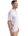 Pittsburgh Pirates Cooperstown Cutter & Buck Pike Eco Diamond Dot Print Recycled Mens Polo Polished Medium Gray Side Thumbnail Image