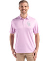 Colorado Rockies Mono Cutter & Buck Pike Eco Diamond Dot Print Recycled Mens Polo Gelato Fuchsia Front Thumbnail Image