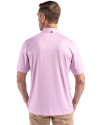 Kansas City Royals Mono Cutter & Buck Pike Eco Diamond Dot Print Recycled Mens Polo Gelato Fuchsia Back Thumbnail Image