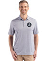 Baltimore Orioles City Connect Cutter & Buck Pike Eco Diamond Dot Print Recycled Mens Polo Black Front Thumbnail Image