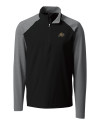 Colorado Buffaloes Cutter & Buck Response Lightweight Hybrid Quarter Zip Mens Pullover Windbreaker Black Mannequin Thumbnail Image