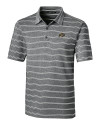 Colorado Buffaloes Cutter & Buck Forge Epic Confidence Recycled Heathered Stripe Stretch Mens Polo Black Mannequin Thumbnail Image
