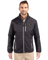Colorado Buffaloes Cutter & Buck Rainier PrimaLoft® Mens Eco Insulated Full Zip Puffer Jacket Black Front Thumbnail Image