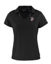 Mississippi State Bulldogs Vintage Cutter & Buck Daybreak Eco Recycled Womens V-neck Polo Black Mannequin Thumbnail Image