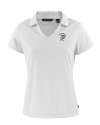 Mississippi State Bulldogs Vintage Cutter & Buck Daybreak Eco Recycled Womens V-neck Polo White Mannequin Thumbnail Image