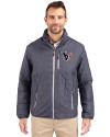 Houston Texans - Cutter & Buck Rainier PrimaLoft®  Mens Big and Tall Eco Insulated Puffer Jacket Anthracite Melange Front Thumbnail Image