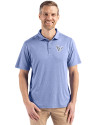 Houston Texans Monochromatic Cutter & Buck Coastline Recycled Double Peached Mens Polo Hyacinth Front Thumbnail Image