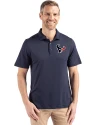 Houston Texans - Cutter & Buck Coastline Epic Comfort Recycled Mens Polo Navy Blue Front Thumbnail Image