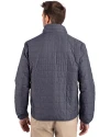 Villanova Wildcats Cutter & Buck Rainier PrimaLoft® Mens Eco Insulated Full Zip Puffer Jacket Anthracite Melange Back Thumbnail Image