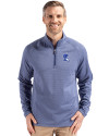 Duke Blue Devils - Cutter & Buck Peshastin Fleece Recycled Mens Half Zip Pullover Tour Blue Heather Front Thumbnail Image