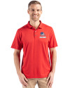 Cleveland Browns Americana Cutter & Buck Coastline Epic Comfort Recycled Mens Polo Red Front Thumbnail Image