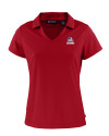 Cleveland Browns Americana Cutter & Buck Daybreak Eco Recycled Womens V-neck Polo Cardinal Red Mannequin Thumbnail Image