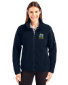 Notre Dame Fighting Irish Alumni - Cutter & Buck Cascade Eco Fleece Womens Full Zip Jacket Navy Blue Front Thumbnail Image