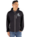 Cleveland Browns Mono Cutter & Buck Rainier Primaloft Mens Eco Full Zip Hybrid Jacket Black Front Thumbnail Image