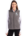 Cleveland Browns Mono Cutter & Buck Cascade Eco Fleece Womens Vest Elemental Grey/Black Front Thumbnail Image
