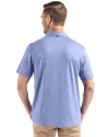 Cleveland Browns Monochromatic Cutter & Buck Coastline Recycled Double Peached Mens Polo Hyacinth Back Thumbnail Image